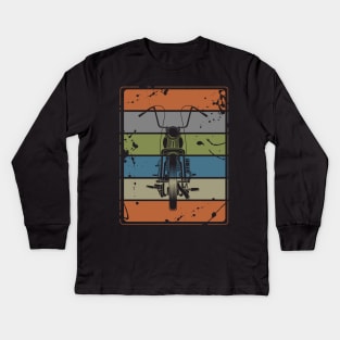 Retro Vintage Motorcycle Kids Long Sleeve T-Shirt